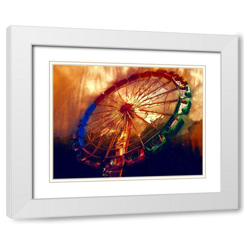 Wild Merry II White Modern Wood Framed Art Print with Double Matting by Curinga, Kim