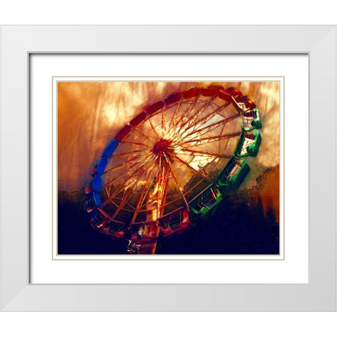 Wild Merry II White Modern Wood Framed Art Print with Double Matting by Curinga, Kim