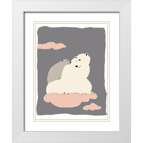 Dreamers III White Modern Wood Framed Art Print with Double Matting by Delamater, Rob