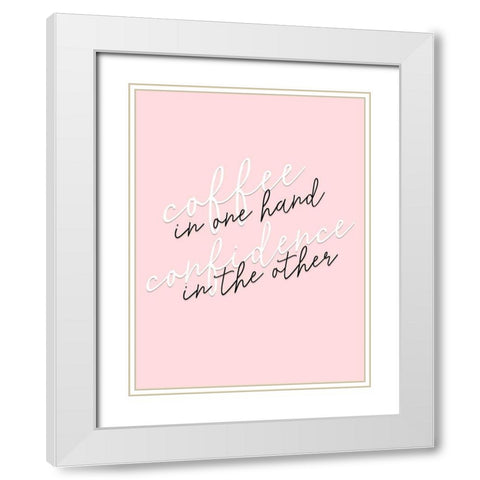 GRL PWR III White Modern Wood Framed Art Print with Double Matting by Hambly, Anna