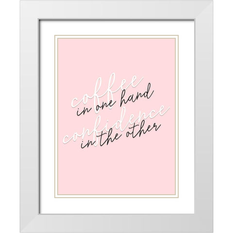 GRL PWR III White Modern Wood Framed Art Print with Double Matting by Hambly, Anna