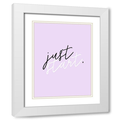 GRL PWR VIII White Modern Wood Framed Art Print with Double Matting by Hambly, Anna