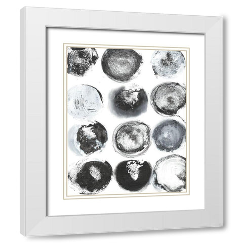 BandW Imprint II White Modern Wood Framed Art Print with Double Matting by Fuchs, Jodi