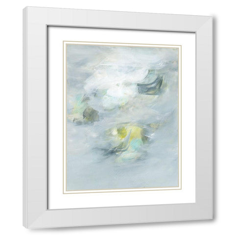 The Calm I White Modern Wood Framed Art Print with Double Matting by Fuchs, Jodi