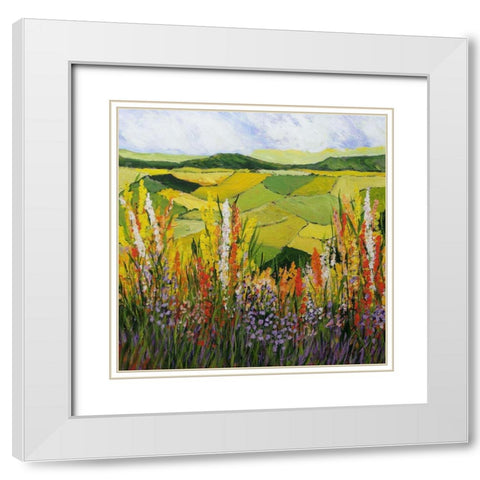 How Green is my Valley White Modern Wood Framed Art Print with Double Matting by Friedlander, Allan