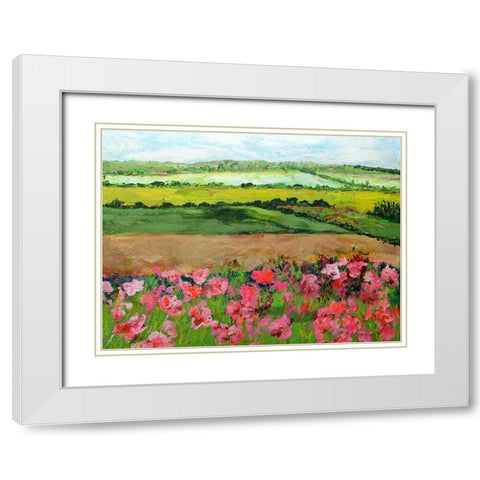 Ginger Green White Modern Wood Framed Art Print with Double Matting by Friedlander, Allan