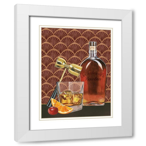 Bar Gatsby II White Modern Wood Framed Art Print with Double Matting by Popp, Grace