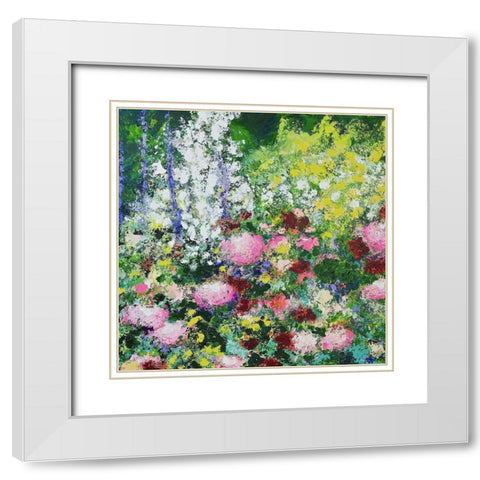 Summertime White Modern Wood Framed Art Print with Double Matting by Friedlander, Allan