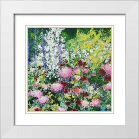Summertime White Modern Wood Framed Art Print with Double Matting by Friedlander, Allan