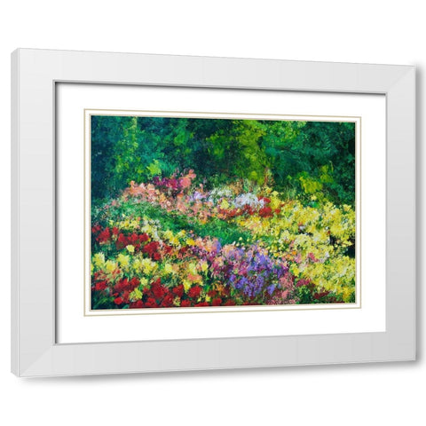 Forest Garden White Modern Wood Framed Art Print with Double Matting by Friedlander, Allan