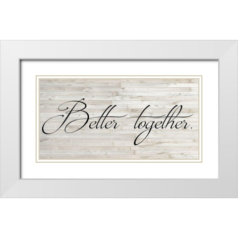 Family Inspiration III White Modern Wood Framed Art Print with Double Matting by Ludwig, Alicia