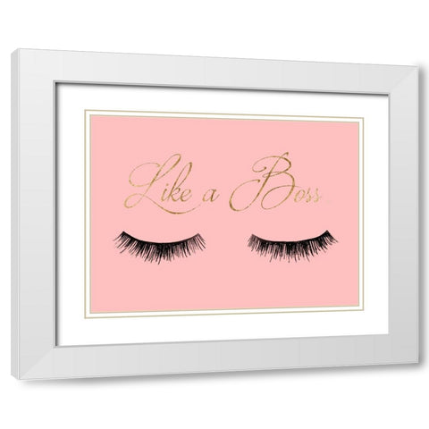 Girl Boss I White Modern Wood Framed Art Print with Double Matting by Ludwig, Alicia