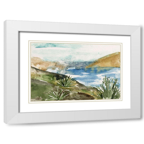 Living in the Mountains IV White Modern Wood Framed Art Print with Double Matting by Wang, Melissa