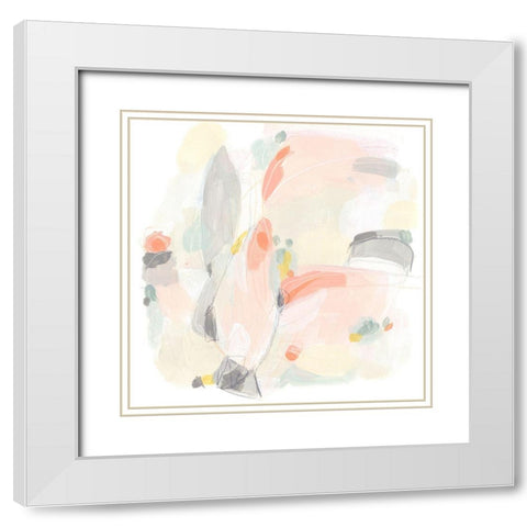 Pastel Prism II White Modern Wood Framed Art Print with Double Matting by Vess, June Erica