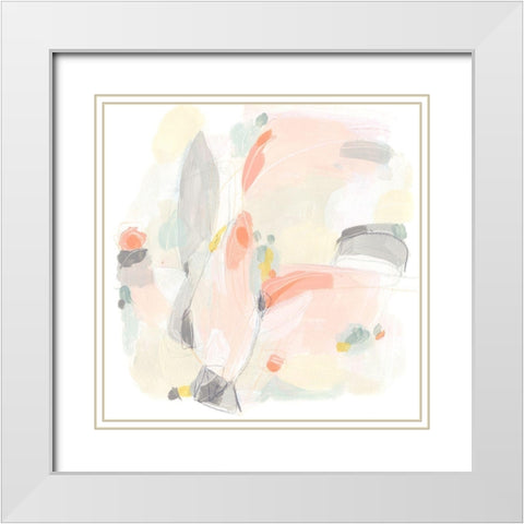 Pastel Prism II White Modern Wood Framed Art Print with Double Matting by Vess, June Erica