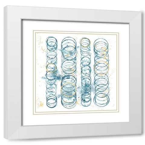 Seismic Order I White Modern Wood Framed Art Print with Double Matting by Guthrie, Jenna