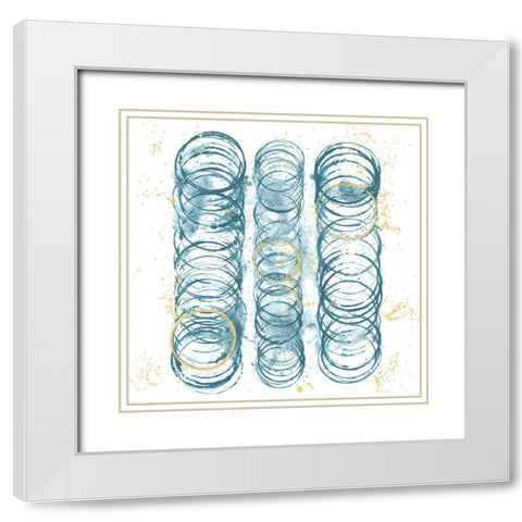 Seismic Order II White Modern Wood Framed Art Print with Double Matting by Guthrie, Jenna