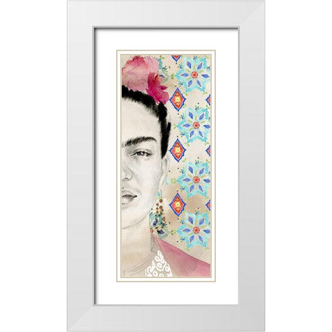 Frida Diptych I White Modern Wood Framed Art Print with Double Matting by Parker, Jennifer Paxton