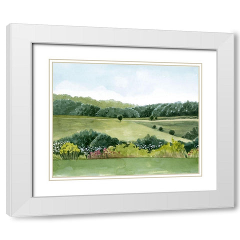 Idyllic Sunday I White Modern Wood Framed Art Print with Double Matting by Popp, Grace