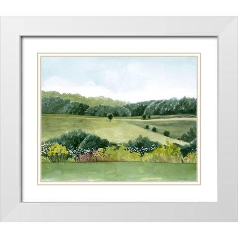 Idyllic Sunday I White Modern Wood Framed Art Print with Double Matting by Popp, Grace