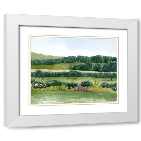 Idyllic Sunday II White Modern Wood Framed Art Print with Double Matting by Popp, Grace