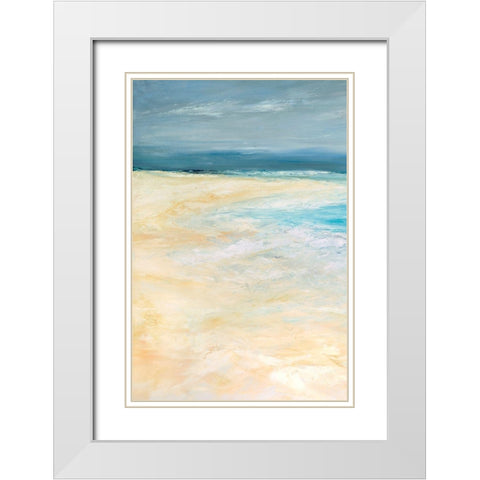 Storm at Sea I White Modern Wood Framed Art Print with Double Matting by Wilkins, Suzanne