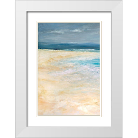 Storm at Sea I White Modern Wood Framed Art Print with Double Matting by Wilkins, Suzanne