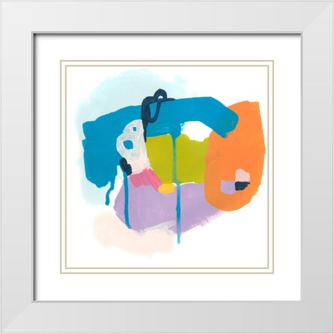 Shorthand I White Modern Wood Framed Art Print with Double Matting by Vess, June Erica