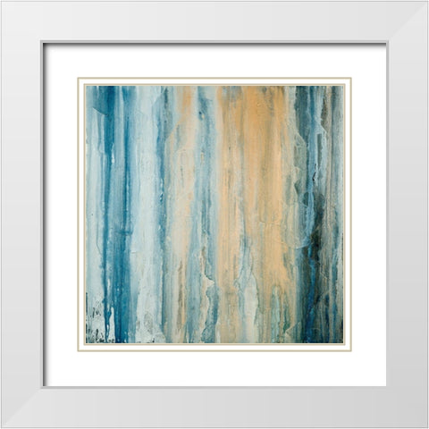 Tiger Stripes I White Modern Wood Framed Art Print with Double Matting by Guererra, Teodora