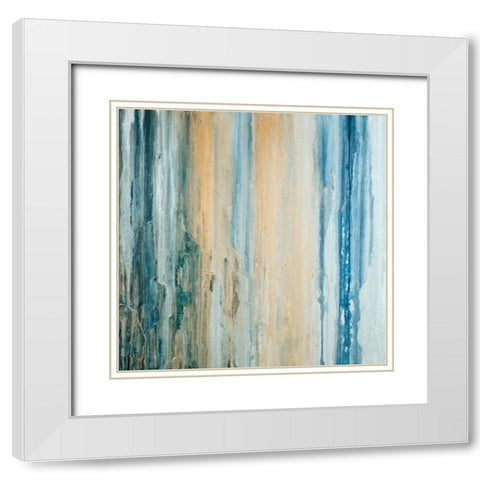 Tiger Stripes II White Modern Wood Framed Art Print with Double Matting by Guererra, Teodora