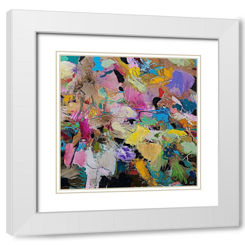 Capri White Modern Wood Framed Art Print with Double Matting by Friedlander, Allan