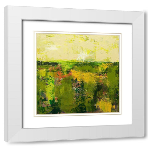 Windermere White Modern Wood Framed Art Print with Double Matting by Friedlander, Allan