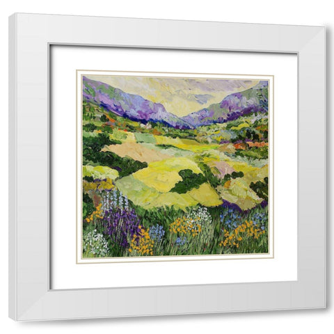 Cool Grass White Modern Wood Framed Art Print with Double Matting by Friedlander, Allan