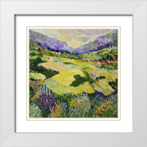 Cool Grass White Modern Wood Framed Art Print with Double Matting by Friedlander, Allan