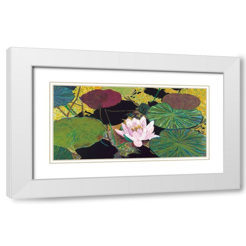 Steamy Pond White Modern Wood Framed Art Print with Double Matting by Friedlander, Allan