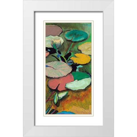 Windchime Spring White Modern Wood Framed Art Print with Double Matting by Friedlander, Allan