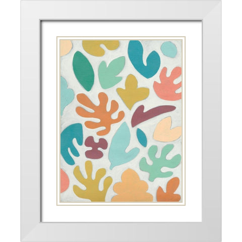 Flotsam II White Modern Wood Framed Art Print with Double Matting by Zarris, Chariklia