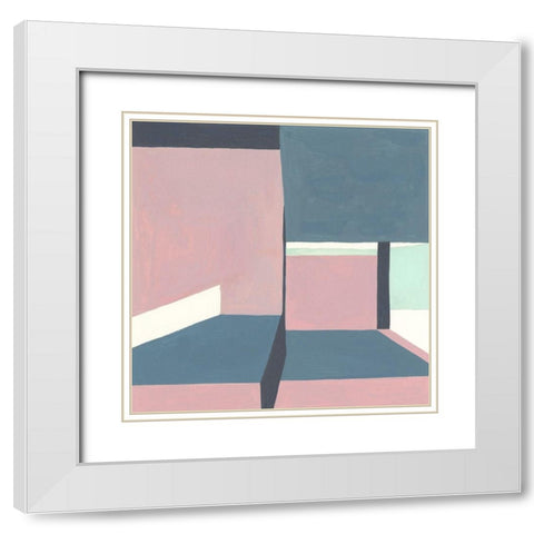 Shadow of the Walls I White Modern Wood Framed Art Print with Double Matting by Wang, Melissa