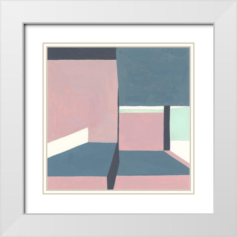 Shadow of the Walls I White Modern Wood Framed Art Print with Double Matting by Wang, Melissa