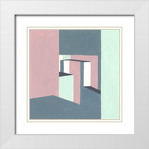 Shadow of the Walls II White Modern Wood Framed Art Print with Double Matting by Wang, Melissa