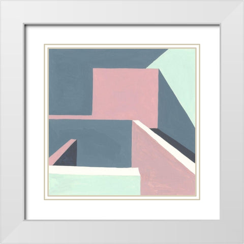 Shadow of the Walls III White Modern Wood Framed Art Print with Double Matting by Wang, Melissa