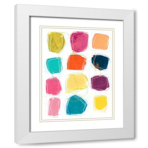 Vivid Windows II White Modern Wood Framed Art Print with Double Matting by Vess, June Erica
