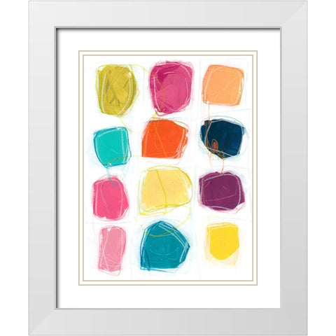 Vivid Windows II White Modern Wood Framed Art Print with Double Matting by Vess, June Erica