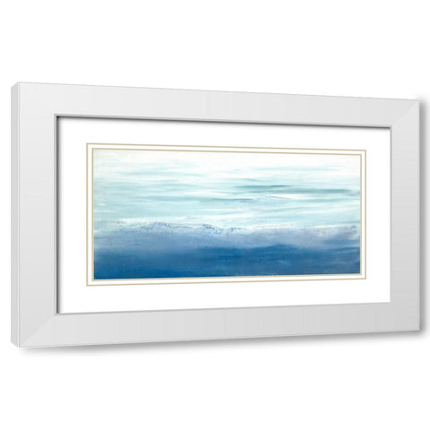 Tide Song White Modern Wood Framed Art Print with Double Matting by Guererra, Teodora