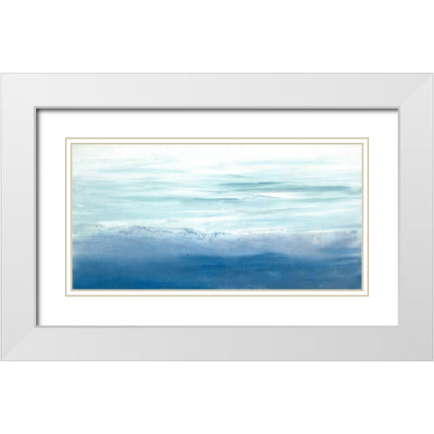 Tide Song White Modern Wood Framed Art Print with Double Matting by Guererra, Teodora