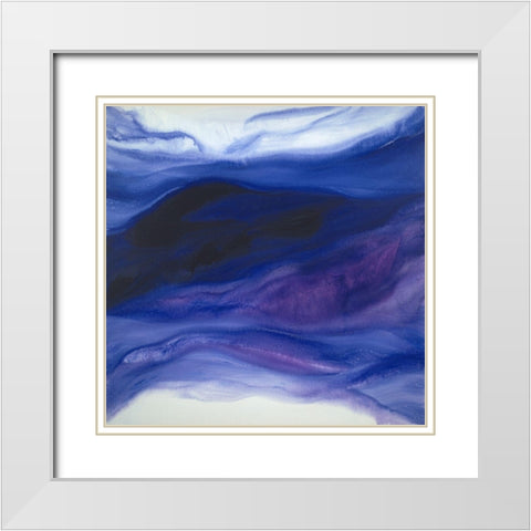 Ocean Daydream White Modern Wood Framed Art Print with Double Matting by Guererra, Teodora