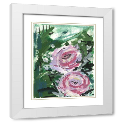 Summer Celebration I White Modern Wood Framed Art Print with Double Matting by Wang, Melissa