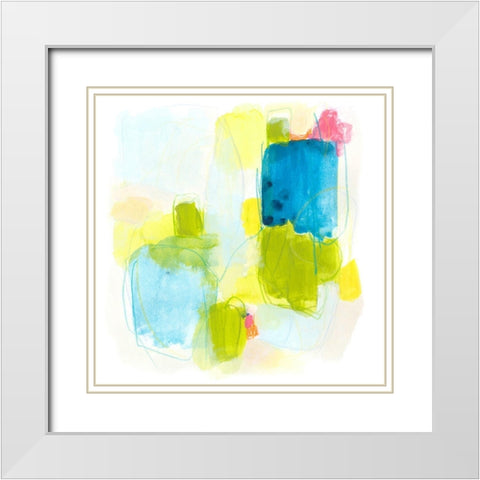 Narrative Structure II White Modern Wood Framed Art Print with Double Matting by Vess, June Erica