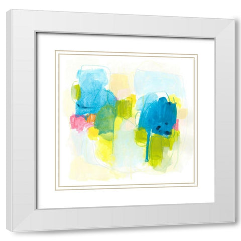 Narrative Structure III White Modern Wood Framed Art Print with Double Matting by Vess, June Erica