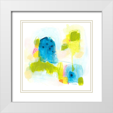 Narrative Structure IV White Modern Wood Framed Art Print with Double Matting by Vess, June Erica